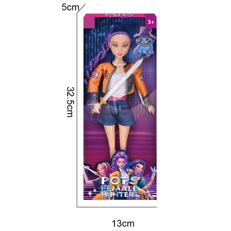 Kpop Demon Hunters Dolls Rumi Mira & Zoey Vinyl Figures Collectible Toy