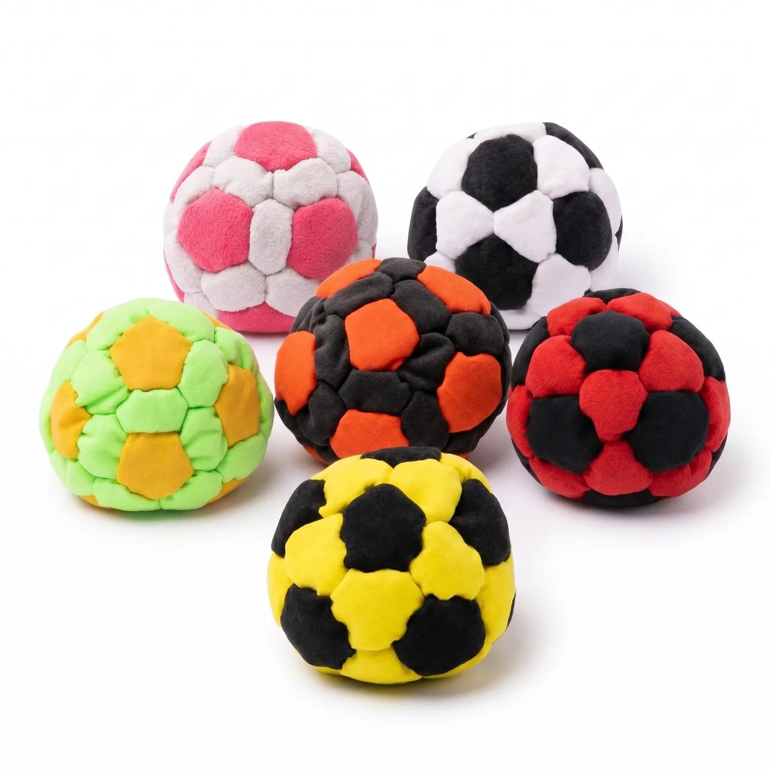 Hand Stitched Hacky Sack Footbag | Soccer Warm Up Juggling Ball & ADHD Fidget Toy | 90s Retro Nostalgia Outdoor Game Gift
